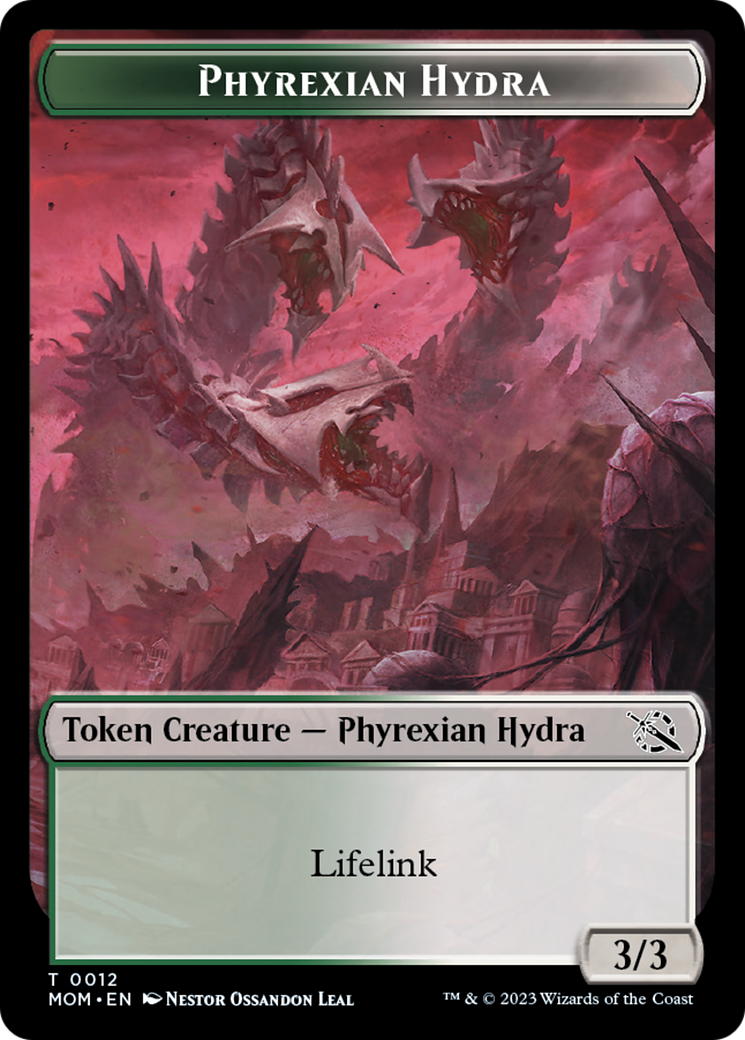 Elemental (2) // Phyrexian Hydra (12) Double-Sided Token [March of the Machine Tokens] | The CG Realm