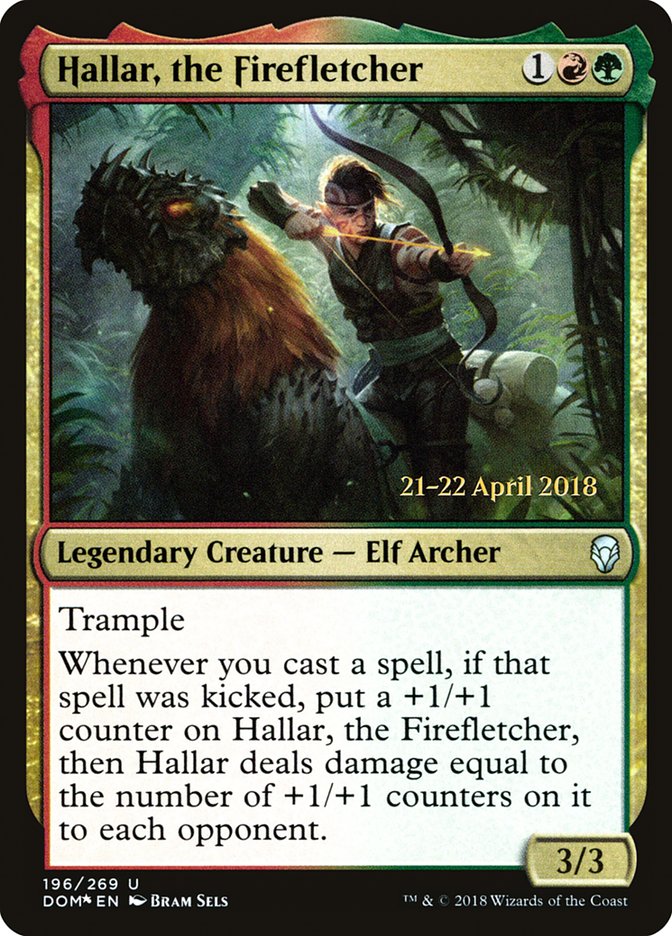 Hallar, the Firefletcher [Dominaria Prerelease Promos] | The CG Realm