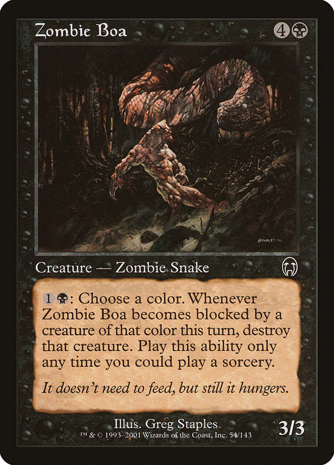 Zombie Boa [Apocalypse] | The CG Realm
