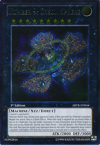Number 9: Dyson Sphere (UTR) [ABYR-EN044] Ultimate Rare | The CG Realm