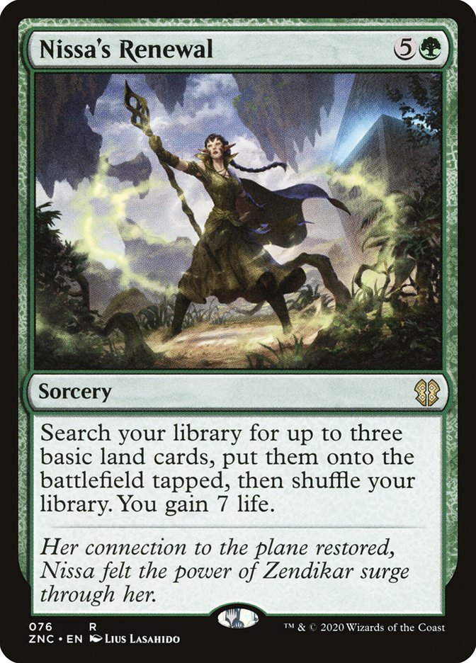 Nissa's Renewal [Zendikar Rising Commander] | The CG Realm