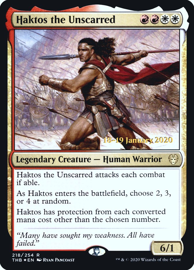 Haktos the Unscarred [Theros Beyond Death Prerelease Promos] | The CG Realm