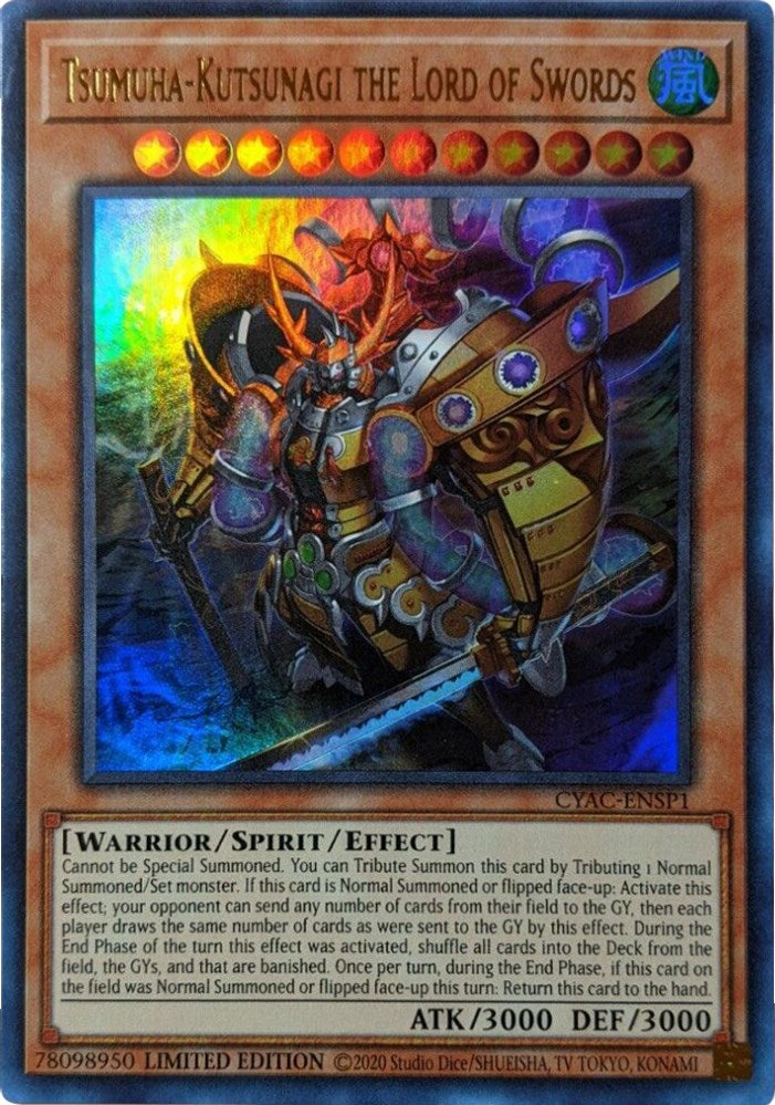 Tsumuha-Kutsunagi the Lord of Swords [CYAC-ENSP1] Ultra Rare | The CG Realm