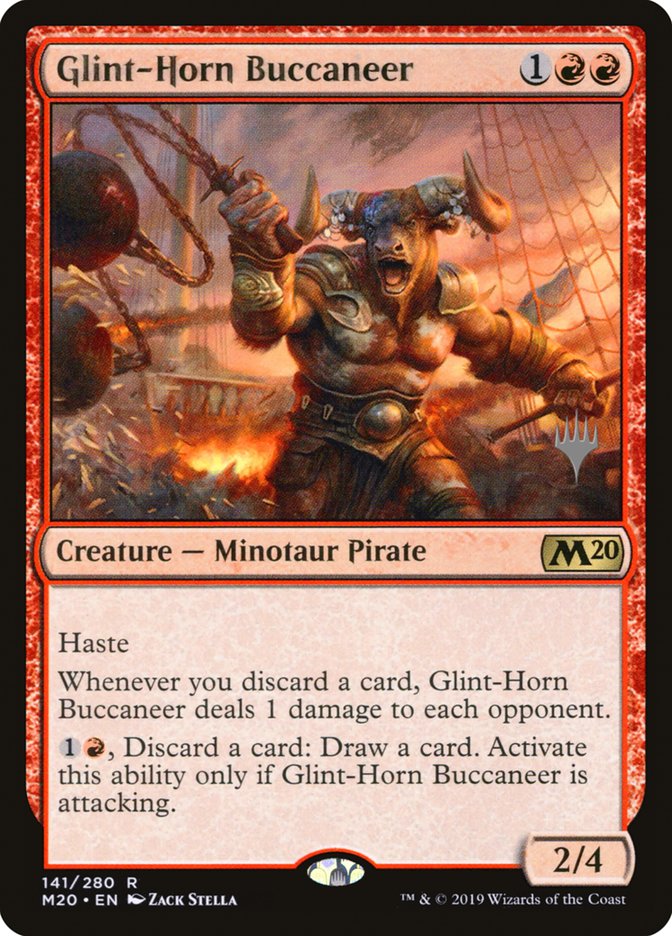 Glint-Horn Buccaneer (Promo Pack) [Core Set 2020 Promos] | The CG Realm