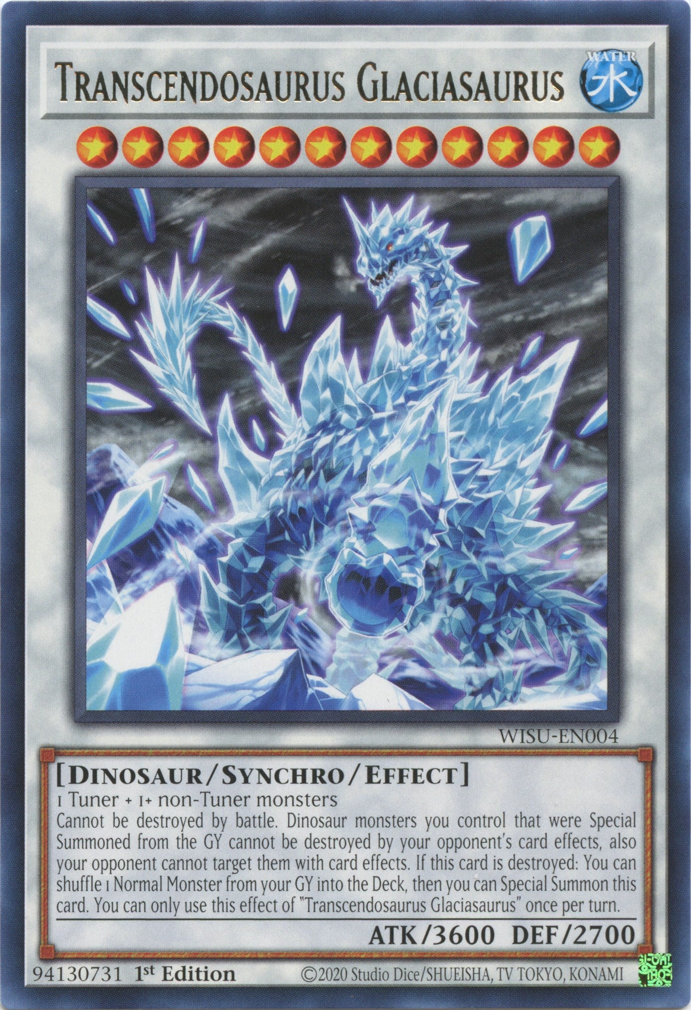 Transcendosaurus Glaciasaurus [WISU-EN004] Rare | The CG Realm