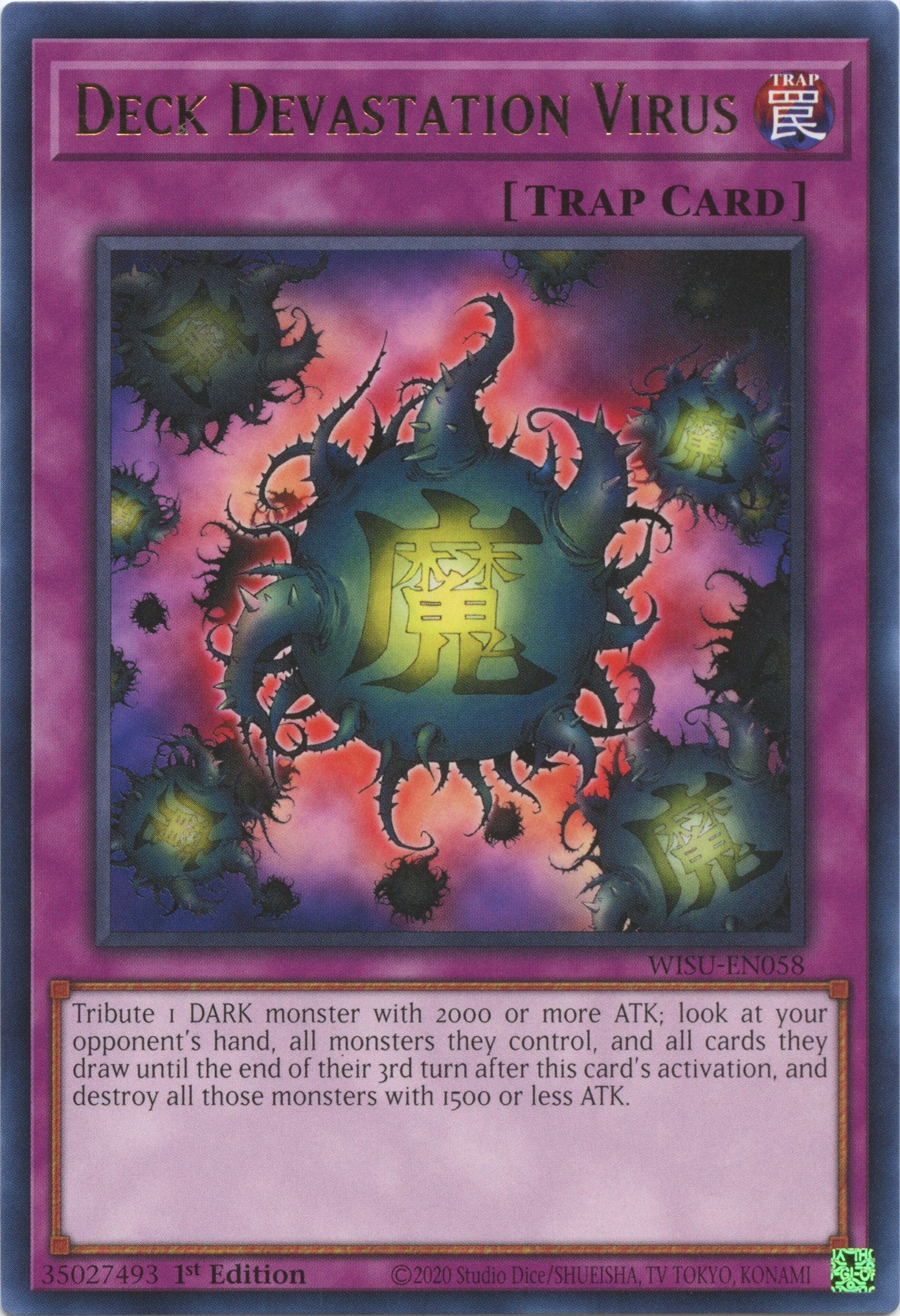 Deck Devastation Virus [WISU-EN058] Rare | The CG Realm