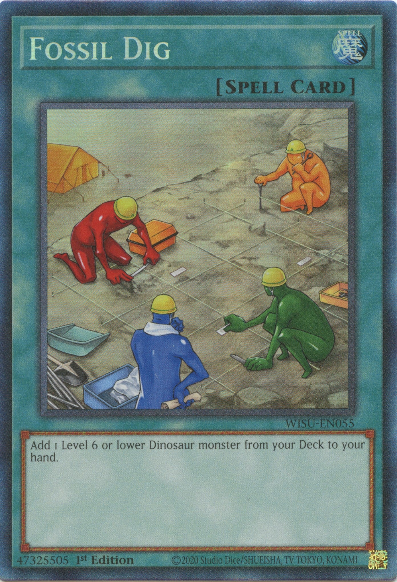 Fossil Dig [WISU-EN055] Collector's Rare | The CG Realm