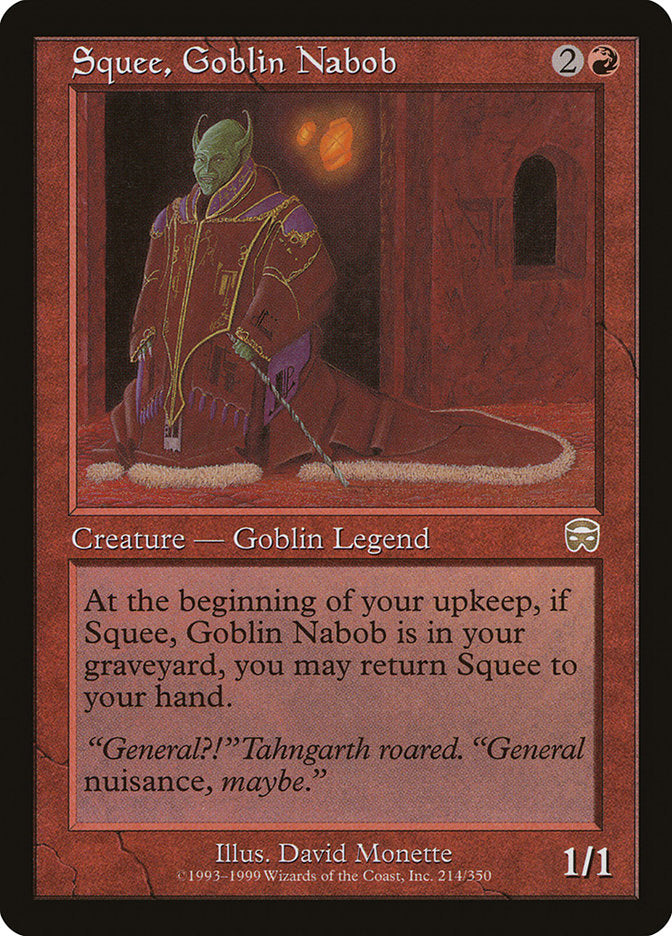 Squee, Goblin Nabob [Mercadian Masques] | The CG Realm