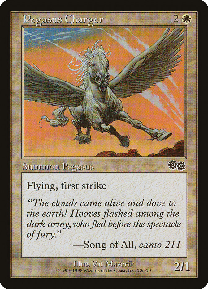 Pegasus Charger [Urza's Saga] | The CG Realm