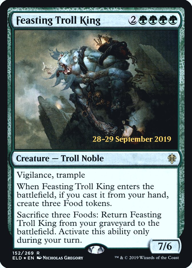 Feasting Troll King [Throne of Eldraine Prerelease Promos] | The CG Realm