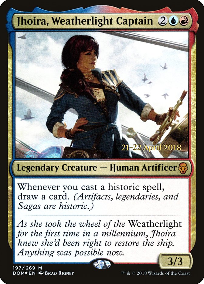 Jhoira, Weatherlight Captain [Dominaria Prerelease Promos] | The CG Realm
