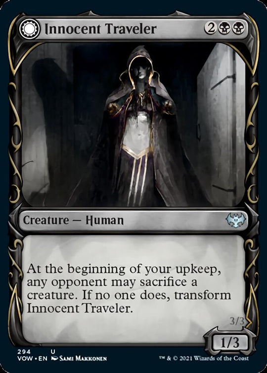 Innocent Traveler (Showcase) (VOW-294) - Innistrad: Crimson Vow: (Showcase, Double Faced Transform)