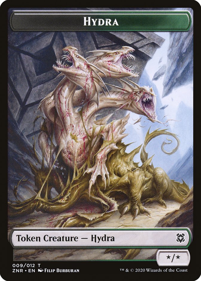 Cat // Hydra Double-Sided Token [Zendikar Rising Tokens] | The CG Realm