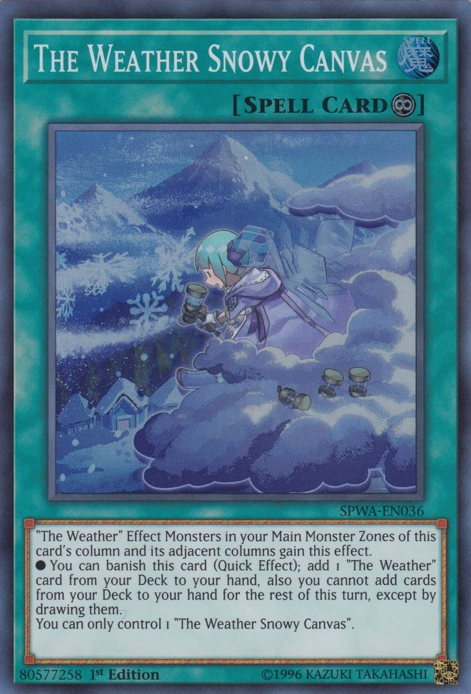 The Weather Snowy Canvas [SPWA-EN036] Super Rare | The CG Realm