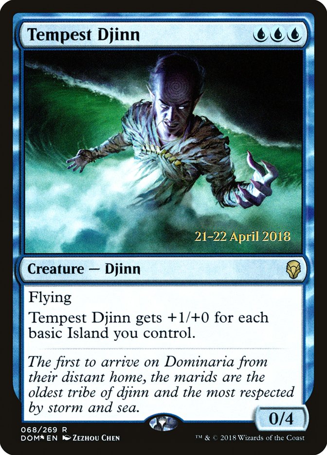 Tempest Djinn [Dominaria Prerelease Promos] | The CG Realm
