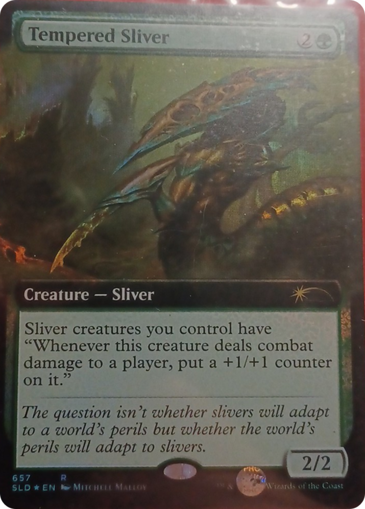 Tempered Sliver (Extended Art) [Secret Lair Drop Promos] | The CG Realm