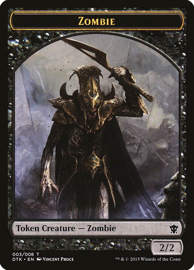 Zombie Token [Dragons of Tarkir Tokens] | The CG Realm