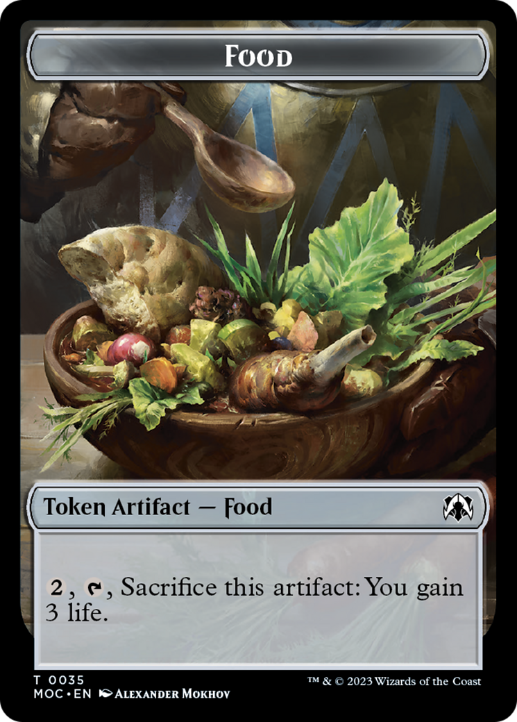 Food // Replicated Ring Double-Sided Token [March of the Machine Commander Tokens] | The CG Realm