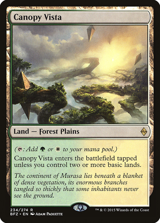 Canopy Vista [Battle for Zendikar] | The CG Realm