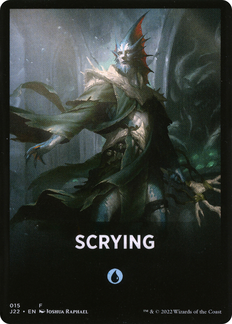 Scrying Theme Card [Jumpstart 2022 Front Cards] | The CG Realm