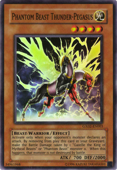 Phantom Beast Thunder-Pegasus [GX02-EN003] Super Rare | The CG Realm