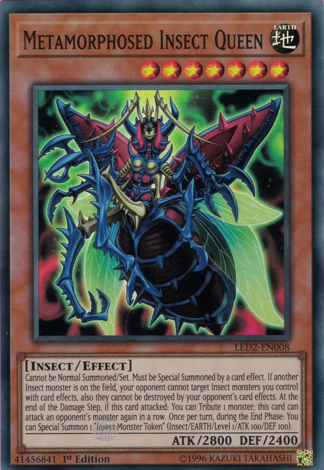Metamorphosed Insect Queen [LED2-EN008] Super Rare | The CG Realm
