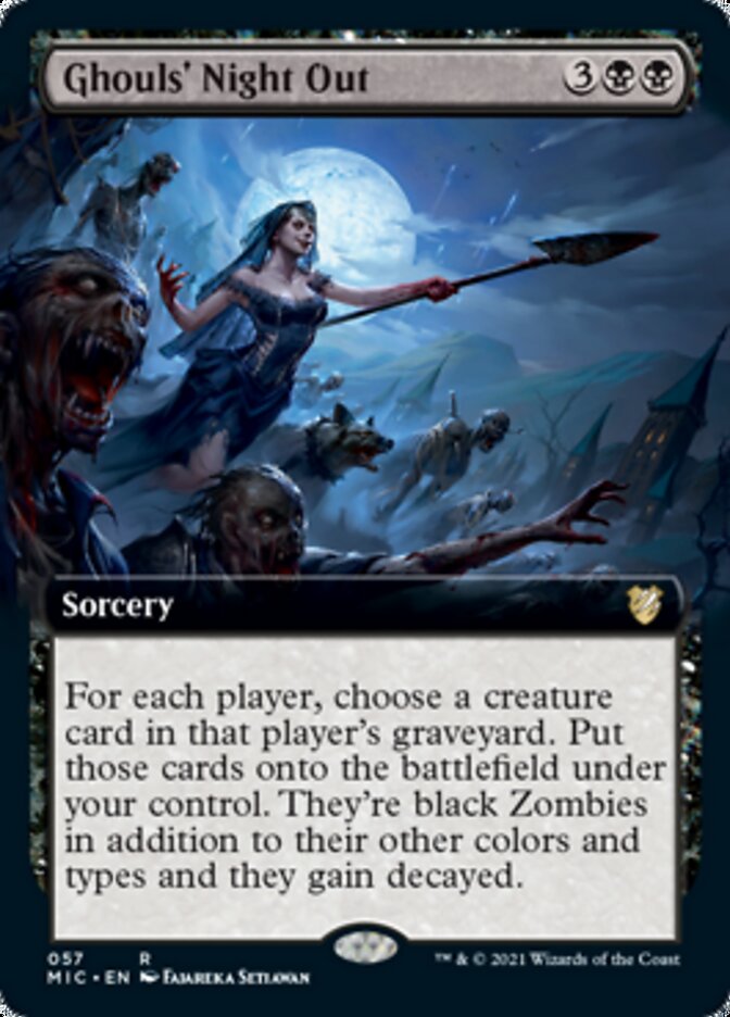 Ghouls' Night Out (Extended Art) [Innistrad: Midnight Hunt Commander] | The CG Realm
