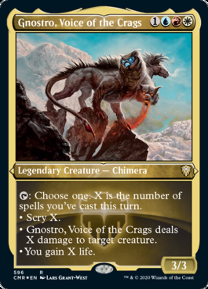 Gnostro, Voice of the Crags (Etched) [Commander Legends] | The CG Realm