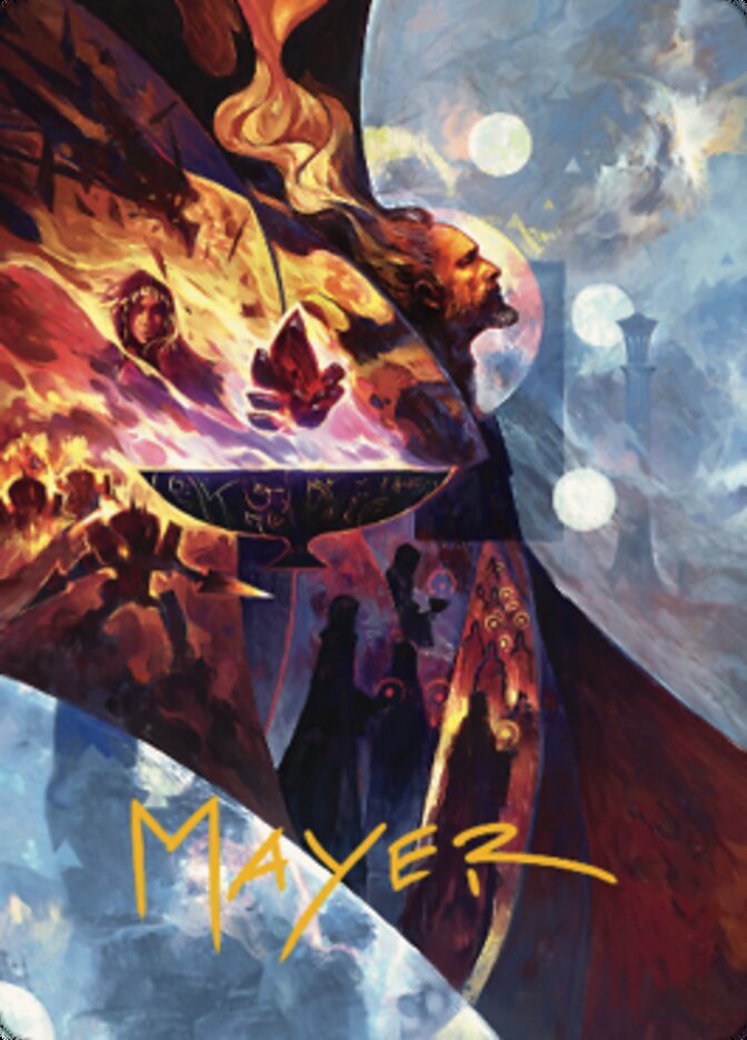Urza's Command Art Card (Gold-Stamped Signature) [The Brothers' War Art Series] | The CG Realm