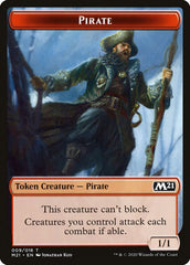 Knight // Pirate Double-Sided Token [Core Set 2021 Tokens] | The CG Realm