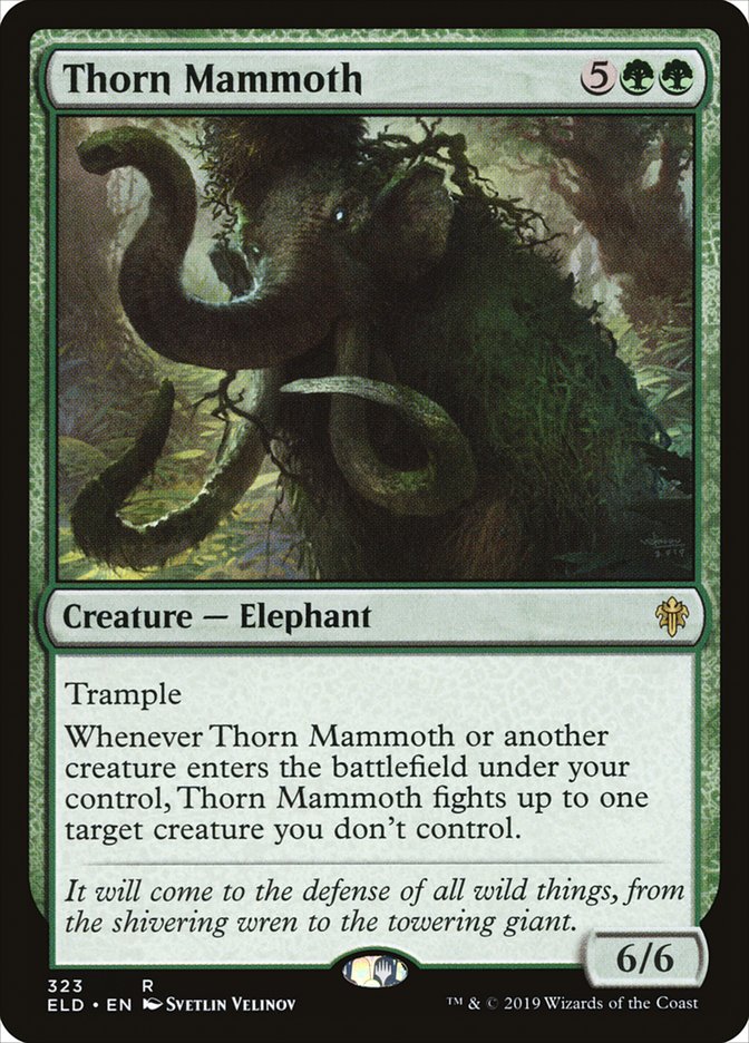 Thorn Mammoth [Throne of Eldraine] | The CG Realm