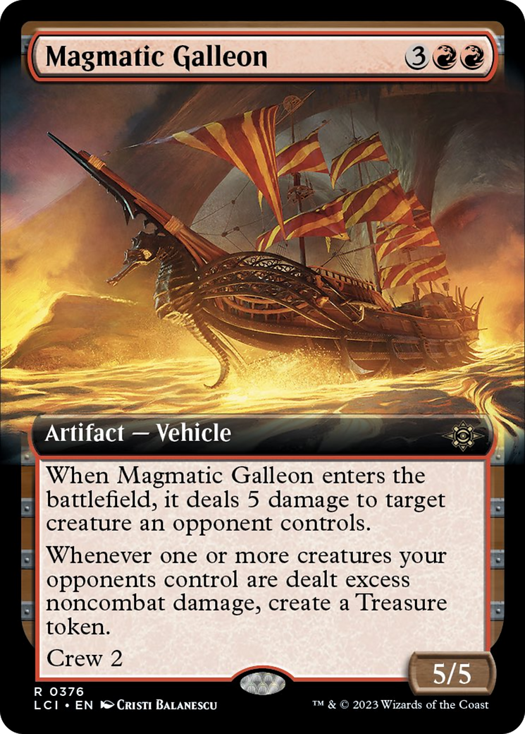 Magmatic Galleon (Extended Art) [The Lost Caverns of Ixalan] | The CG Realm