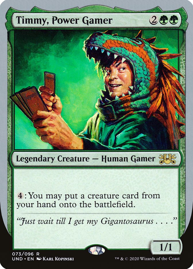 Timmy, Power Gamer [Unsanctioned] | The CG Realm