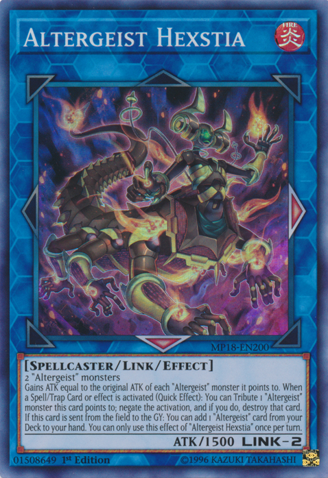 Altergeist Hexstia [MP18-EN200] Super Rare | The CG Realm