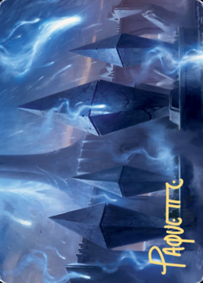 Sea Gate Restoration Art Card (Gold-Stamped Signature) [Zendikar Rising Art Series] | The CG Realm