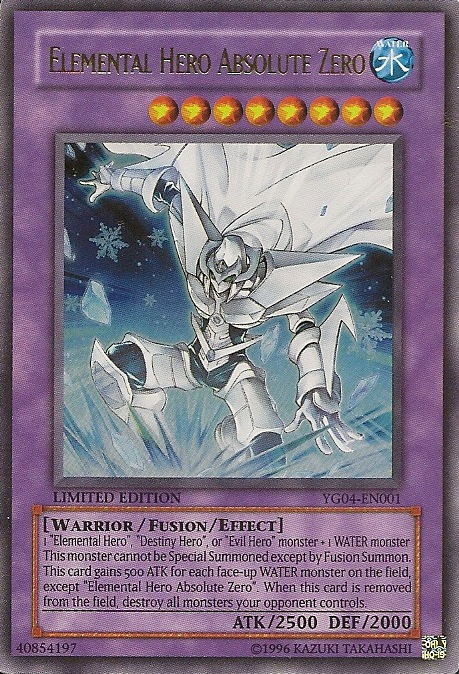 Elemental Hero Absolute Zero [YG04-EN001] Ultra Rare | The CG Realm