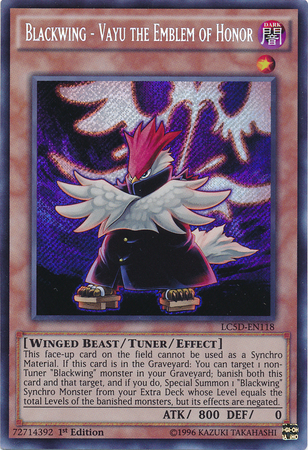 Blackwing - Vayu the Emblem of Honor [LC5D-EN118] Secret Rare | The CG Realm