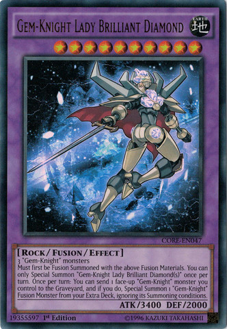 Gem-Knight Lady Brilliant Diamond [CORE-EN047] Ultra Rare | The CG Realm