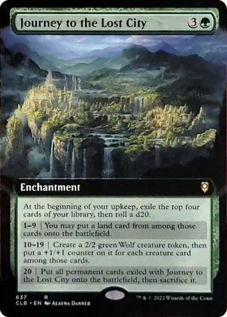 Journey to the Lost City (Extended Art) [Commander Legends: Battle for Baldur's Gate] | The CG Realm