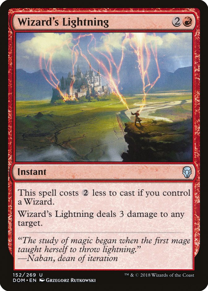 Wizard's Lightning [Dominaria] | The CG Realm