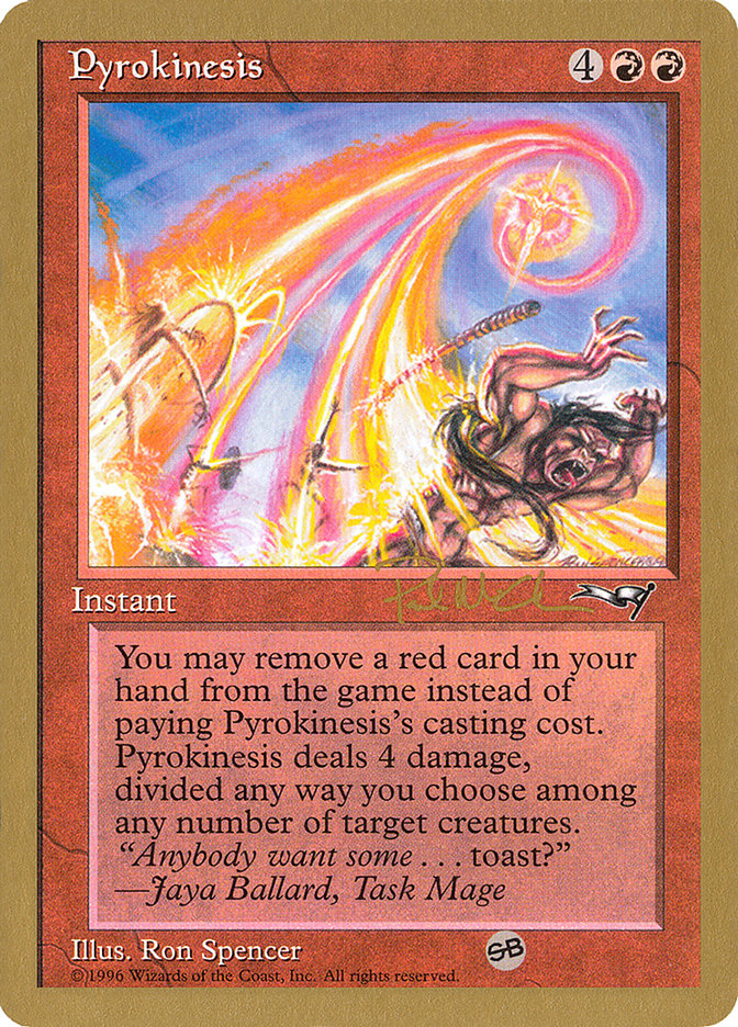 Pyrokinesis (Paul McCabe) (SB) [World Championship Decks 1997] | The CG Realm