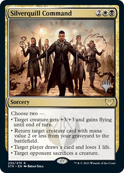 Silverquill Command (Promo Pack) [Strixhaven: School of Mages Promos] | The CG Realm