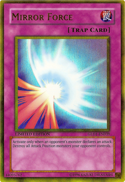 Mirror Force [GLD1-EN039] Gold Rare | The CG Realm