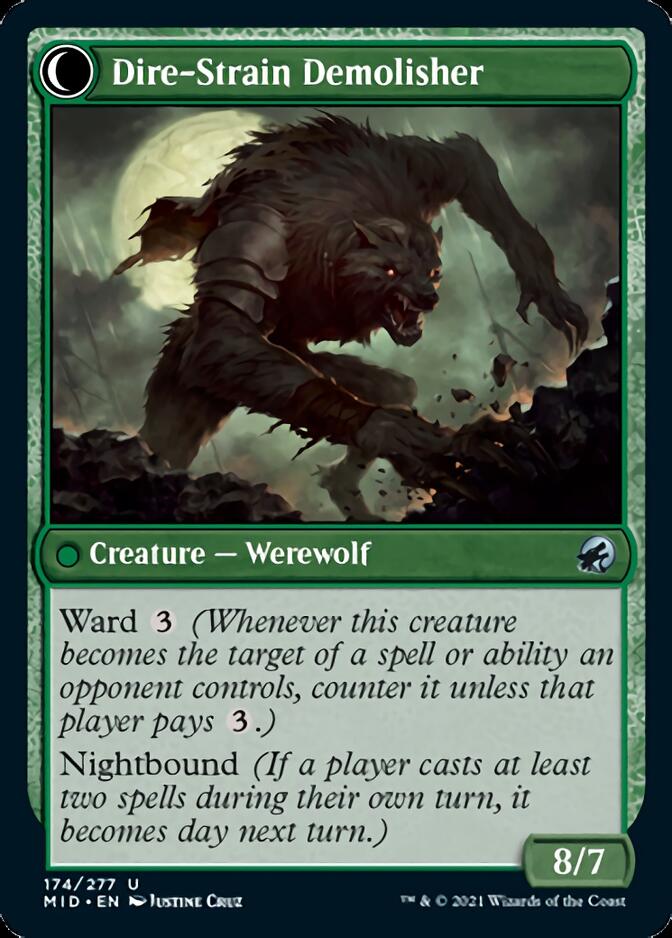 Burly Breaker // Dire-Strain Demolisher [Innistrad: Midnight Hunt] | The CG Realm