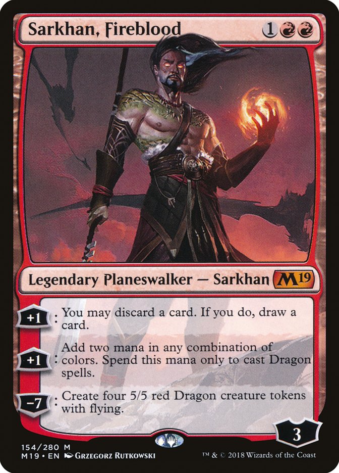 Sarkhan, Fireblood [Core Set 2019] | The CG Realm