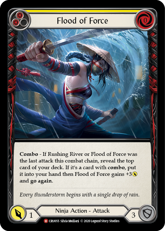 Flood of Force [CRU055] (Crucible of War)  1st Edition Rainbow Foil | The CG Realm