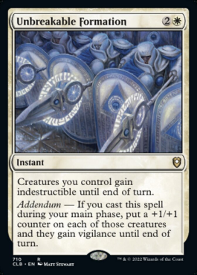 Unbreakable Formation [Commander Legends: Battle for Baldur's Gate] | The CG Realm
