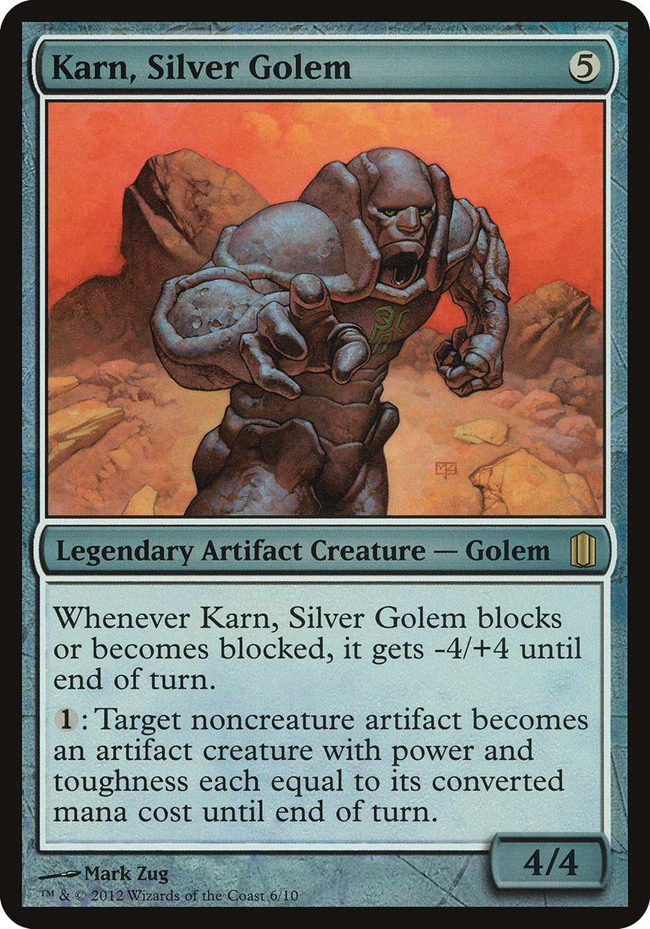 Karn, Silver Golem (Oversized) [Commander's Arsenal Oversized] | The CG Realm
