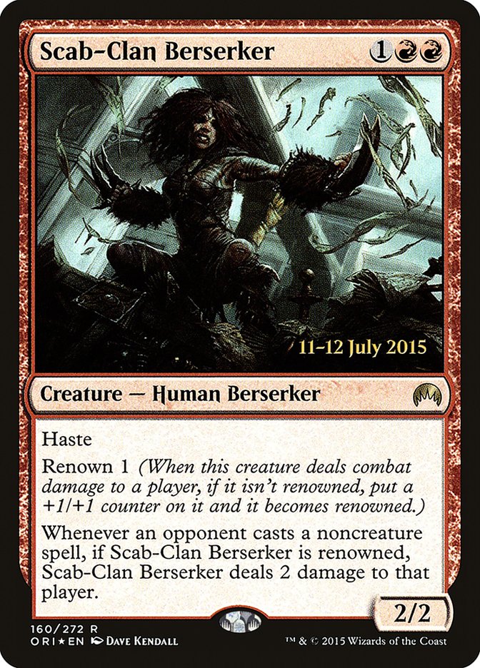 Scab-Clan Berserker [Magic Origins Prerelease Promos] | The CG Realm