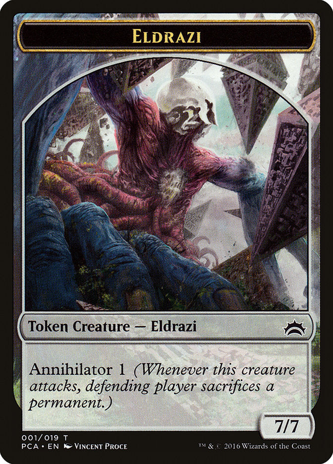 Eldrazi Spawn (004) // Eldrazi Double-Sided Token [Planechase Anthology Tokens] | The CG Realm